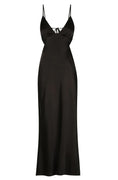 LA LUNE BACKLESS MIDI DRESS - BLACK