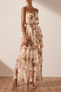 MARQUIS TIERED MAXI DRESS